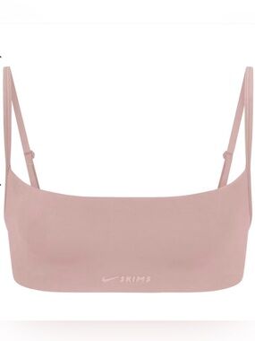 NikeSKIMS Matte Thin Strap Micro Bra Pink Himalayan Women